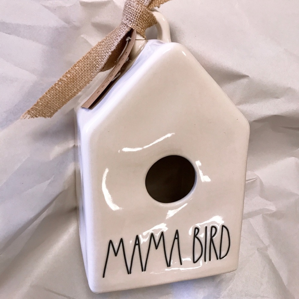 Rae Dunn Mama Bird birdhouse